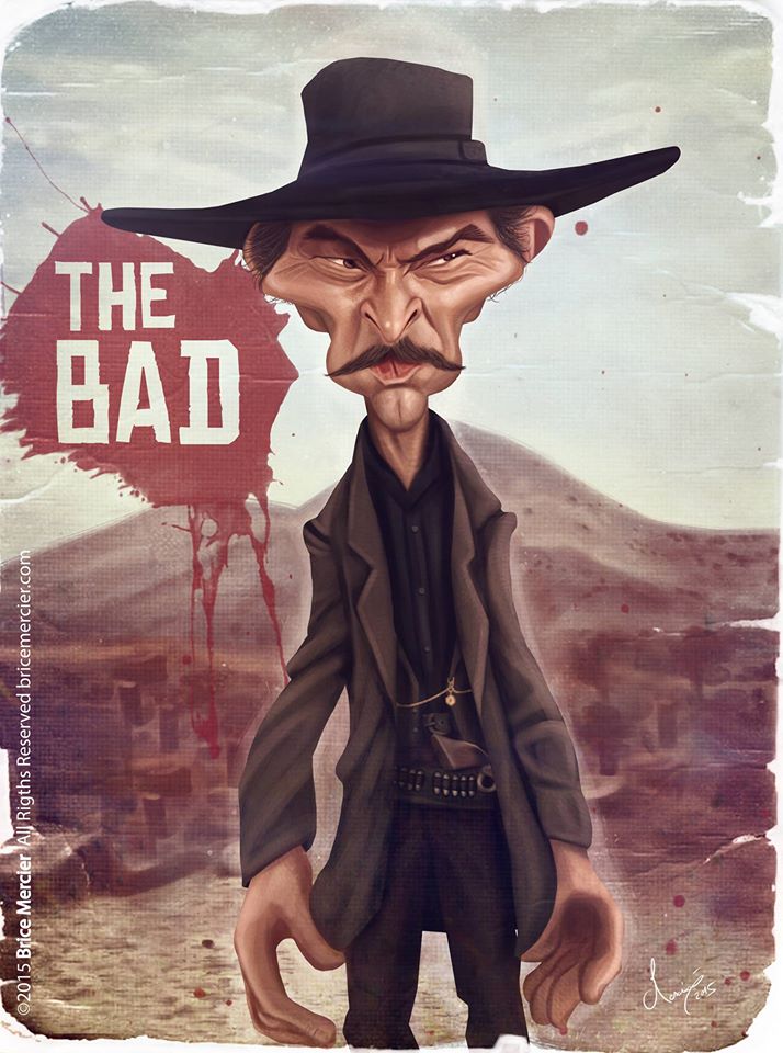 Caricature de Lee Van Cleef