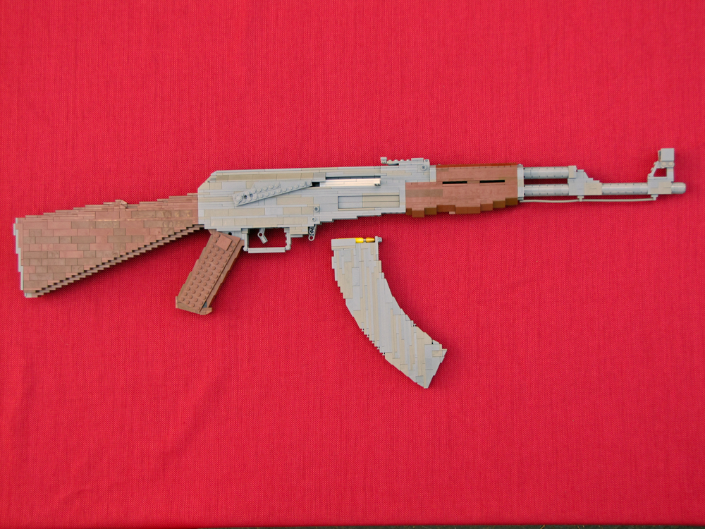 AK-47 (1:1), a LEGO Brick Replica by Cole Edmonson