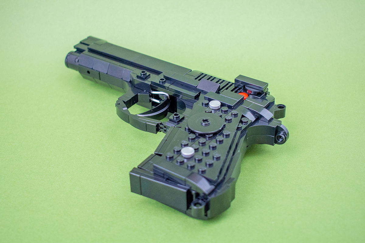 Beretta M9 (1:1), a LEGO Brick Replica by Cole Edmonson