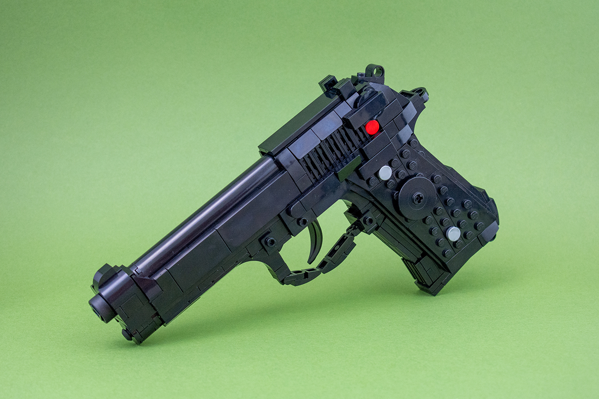 Beretta M9 (1:1), a LEGO Brick Replica by Cole Edmonson
