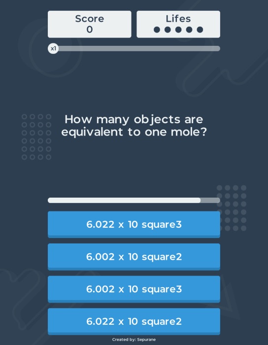 Trivia Quiz HTML screenshot ALT