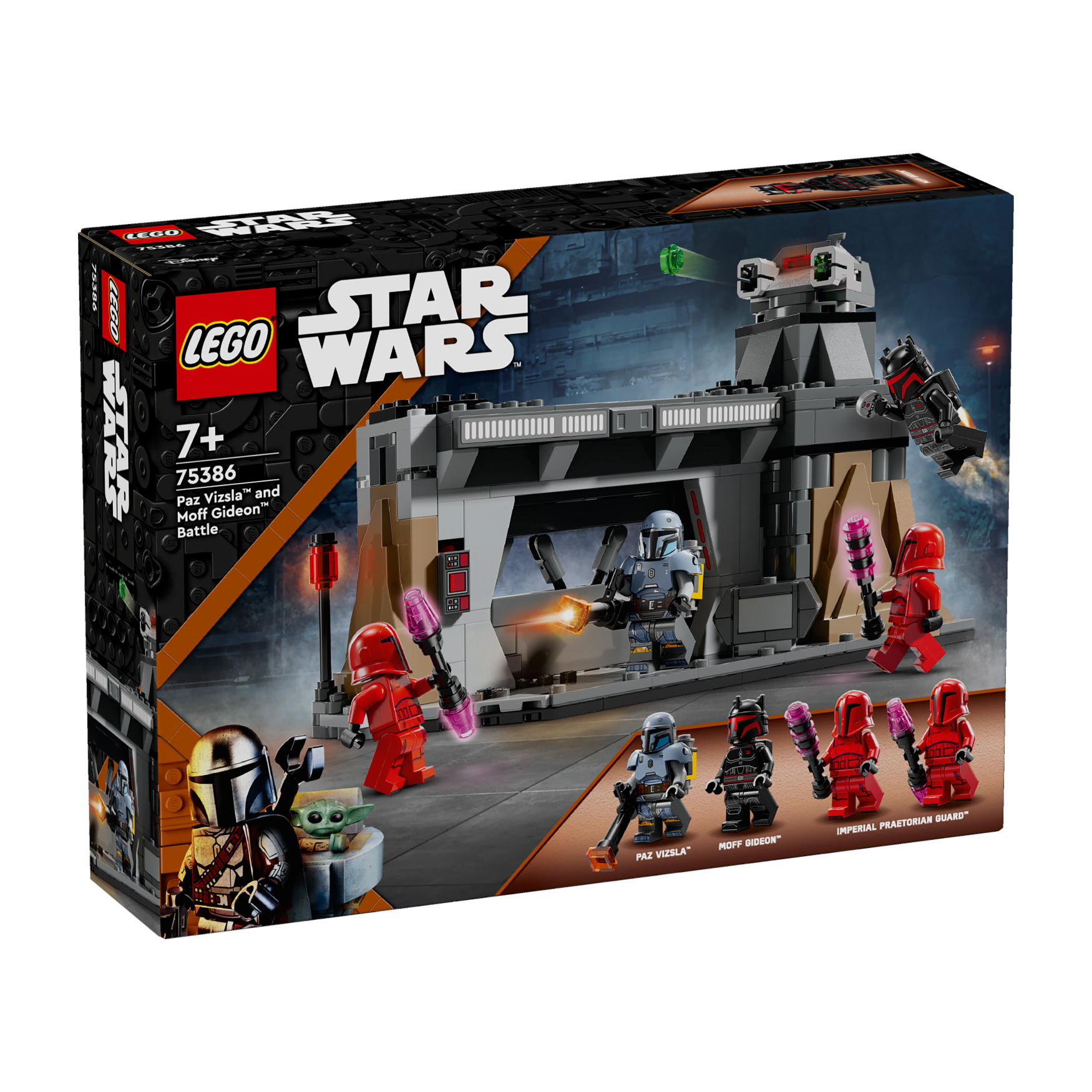 LEGO® Paz Vizsla™ and Moff Gideon™ Battle 75386
