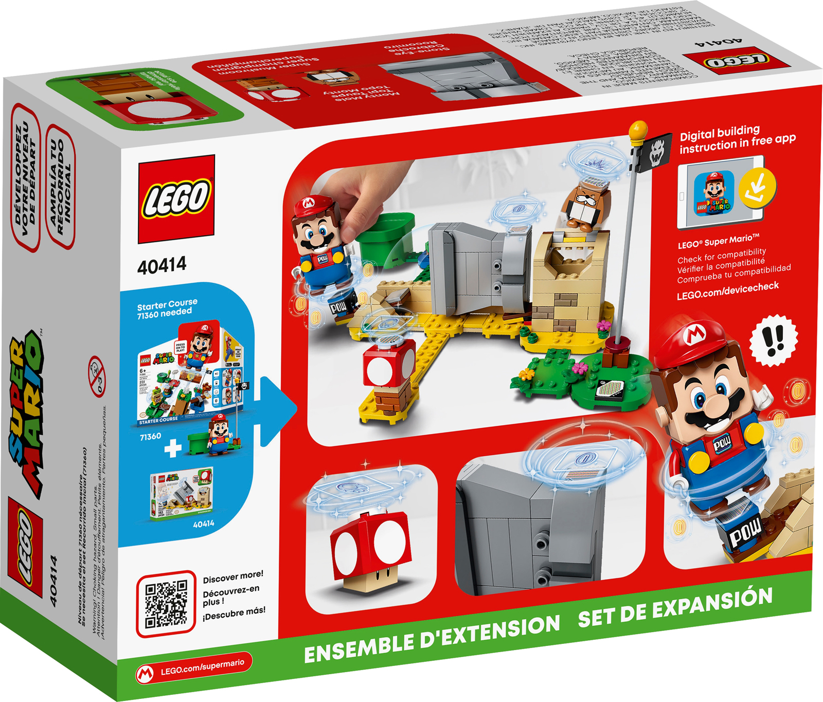 LEGO Super Mario Monty Mole & Super Mushroom (40414) Set Images