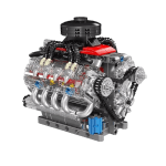 Brickvivid Motorized V8 Engine Model Kit: Realistic Mechanical Build