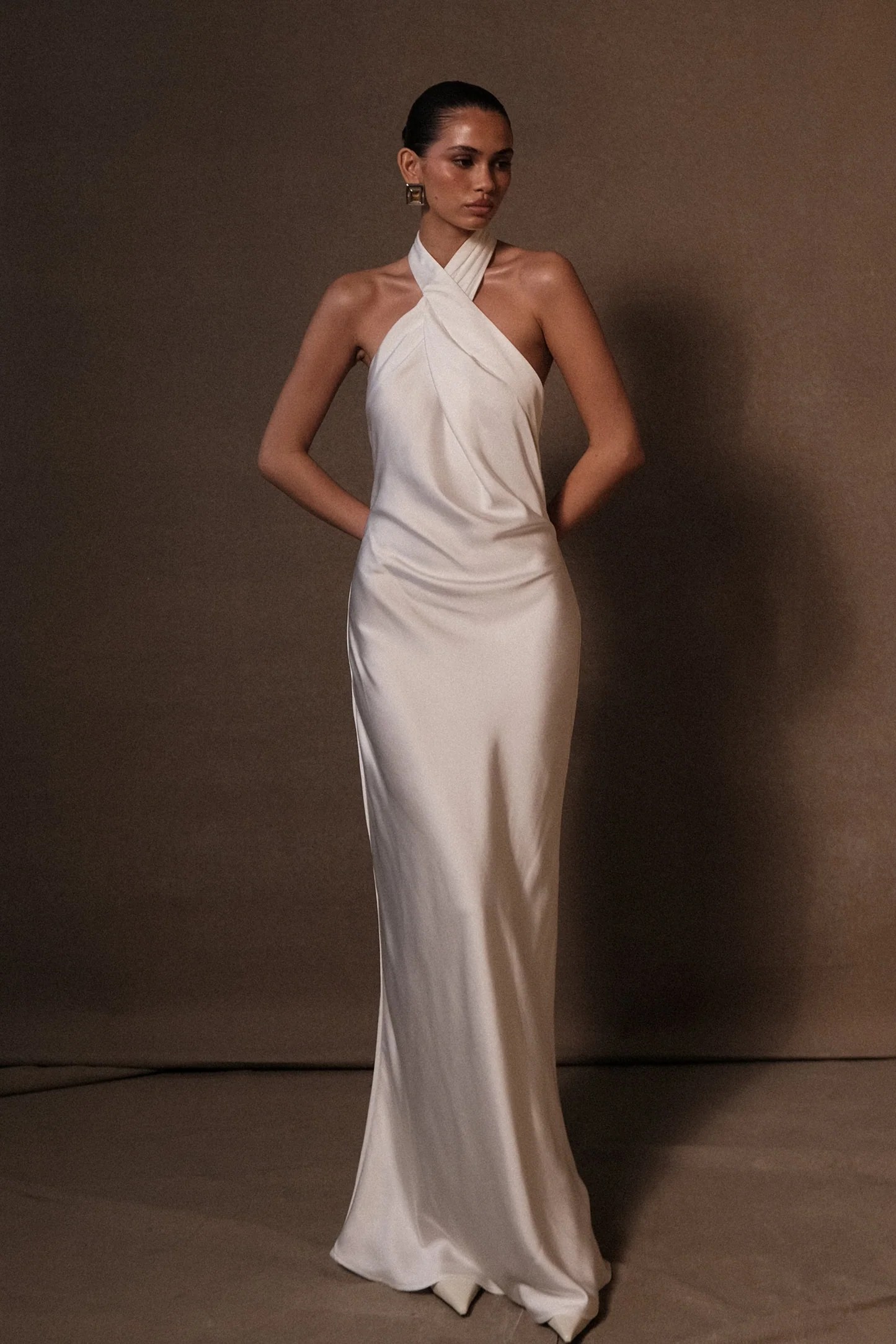 fluid satin bridal gown for 2027 weddings