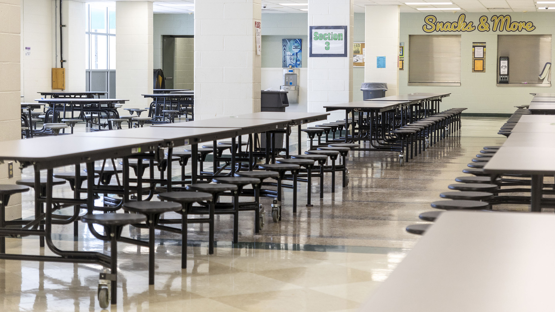 empty school cafeteria