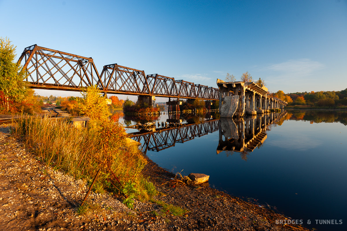 Escanaba Railroad Bridge and Bay Shore Road Bridge