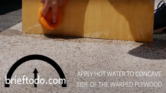 How to flatten warped or bent plywood