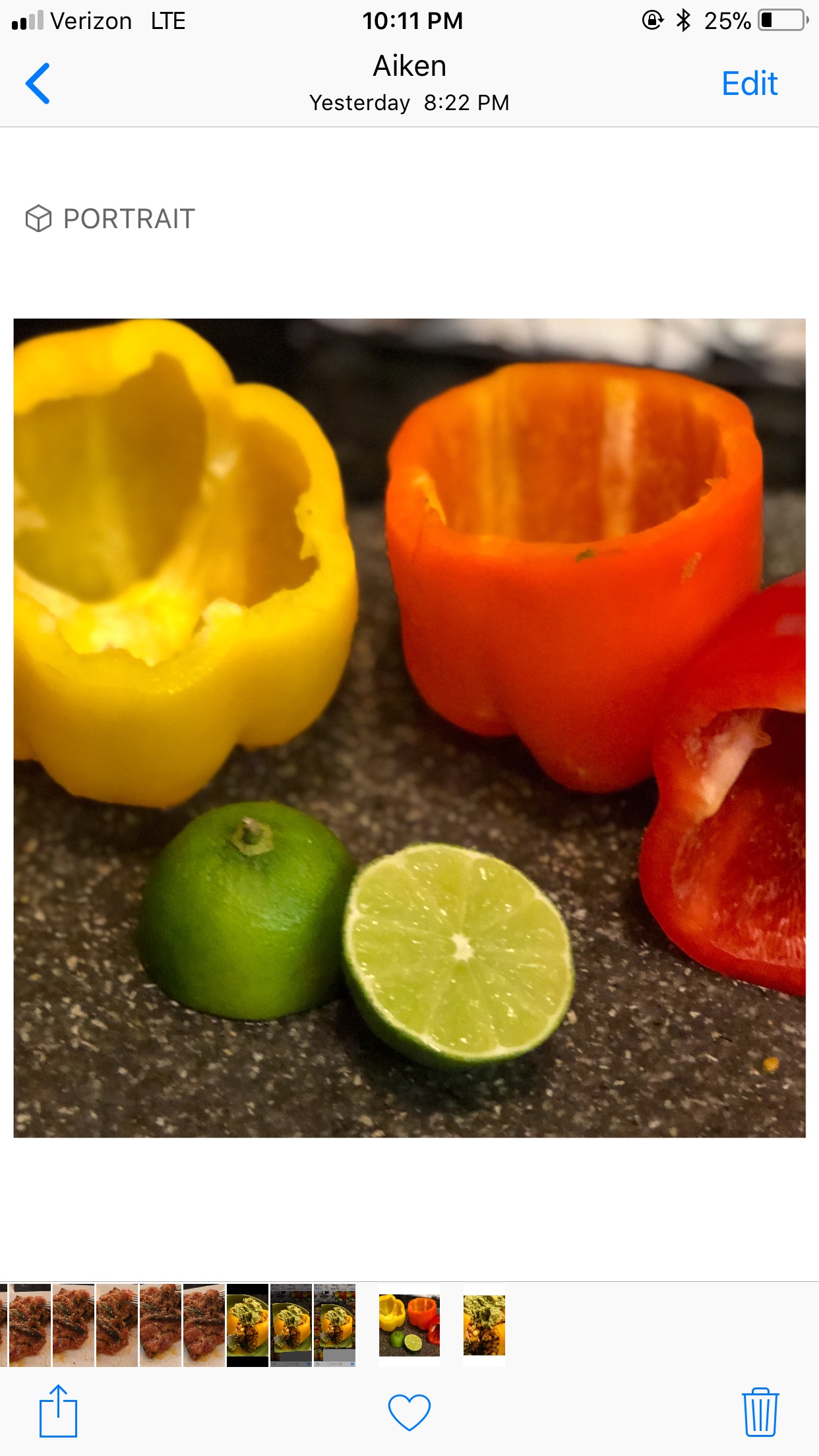Salsa Chicken Stuffed Bell Peppers