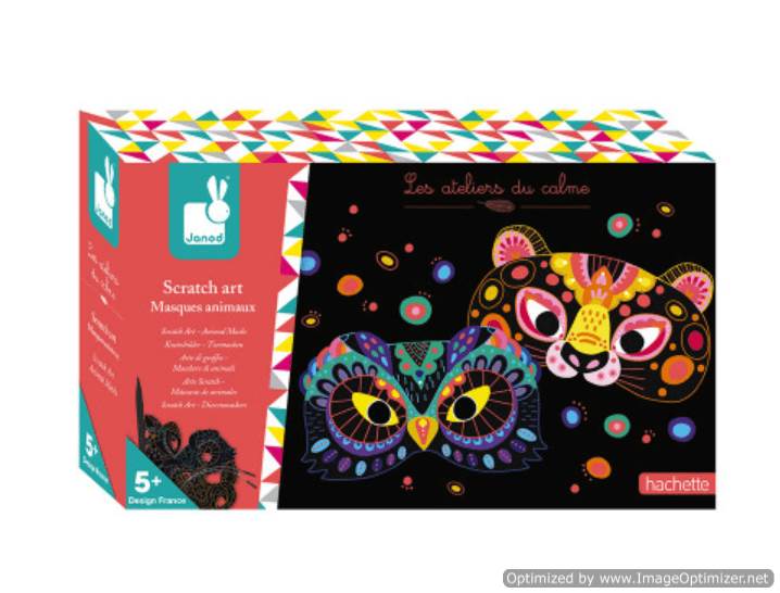 Scratch Art Animal Masks – Bright Isle