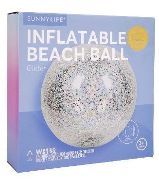 Inflatable Beach Ball – Glitter – Bright Isle