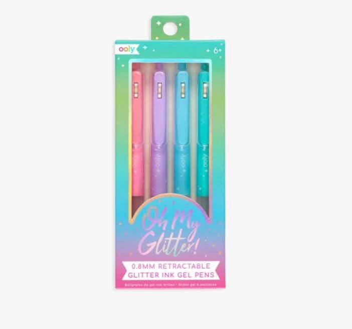Oh My Glitter! Gel Pens Set of 4 Bright Isle