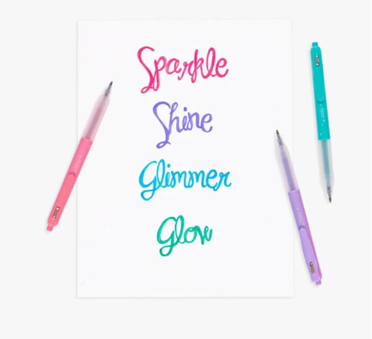 Oh My Glitter! Gel Pens Set of 4 Bright Isle