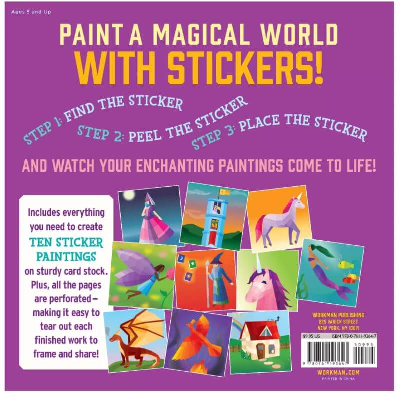 Paint by Sticker Kids Unicorns and Magic Bright Isle