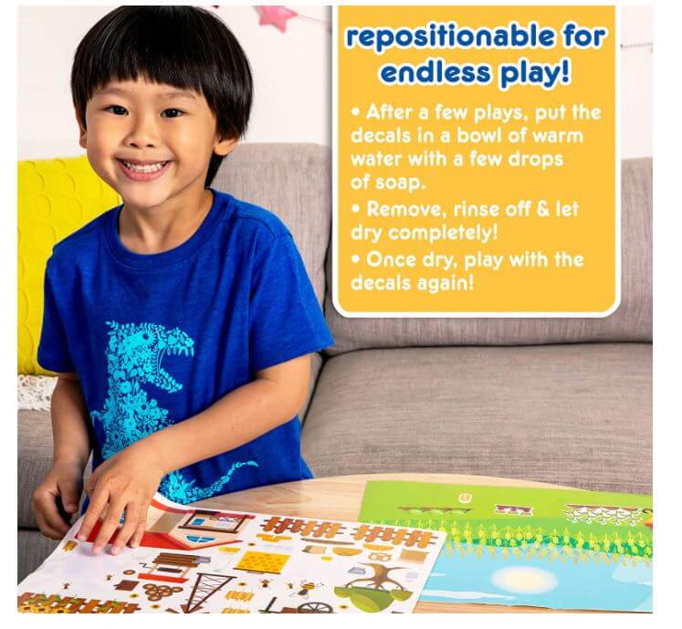 Repositionable Transportation Sticker Book – Bright Isle