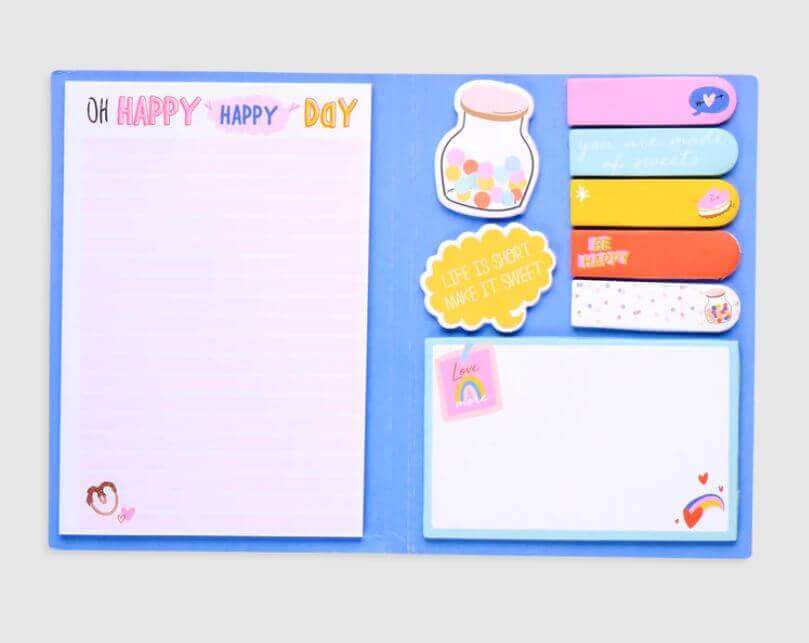 Side Notes Sticky Tab Notes Set – Happy Day – Bright Isle