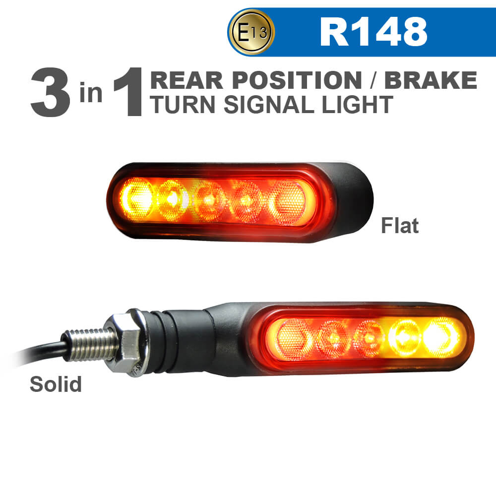 Motorcycle Brake Light Turn Signal Combo DARKBUSTER AT1R