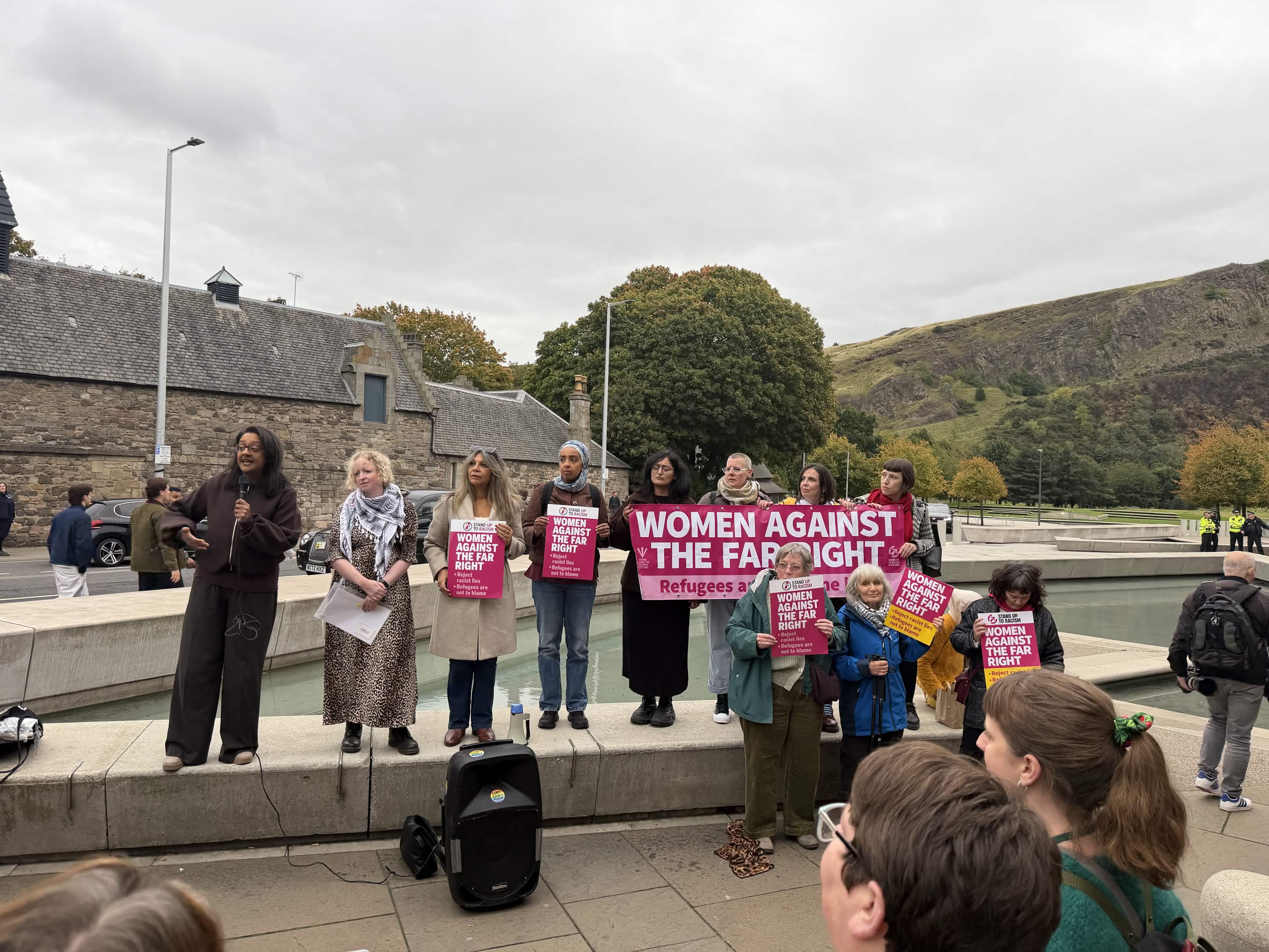 Protest outside Holyrood