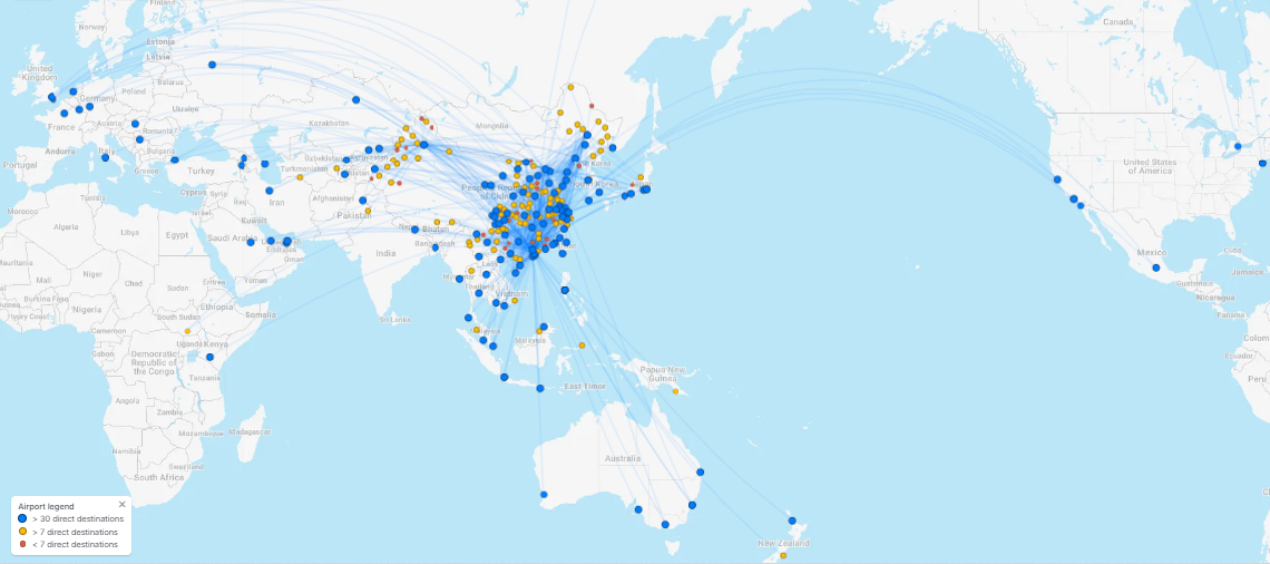 China Southern 2026 L Ch Bay M A Ng Vi T Nam C Qua Qu Ng Ch U China Southern Airlines Flight Destination Map 