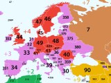 Map Of International Telephone Country Codes By Country Brilliant Maps