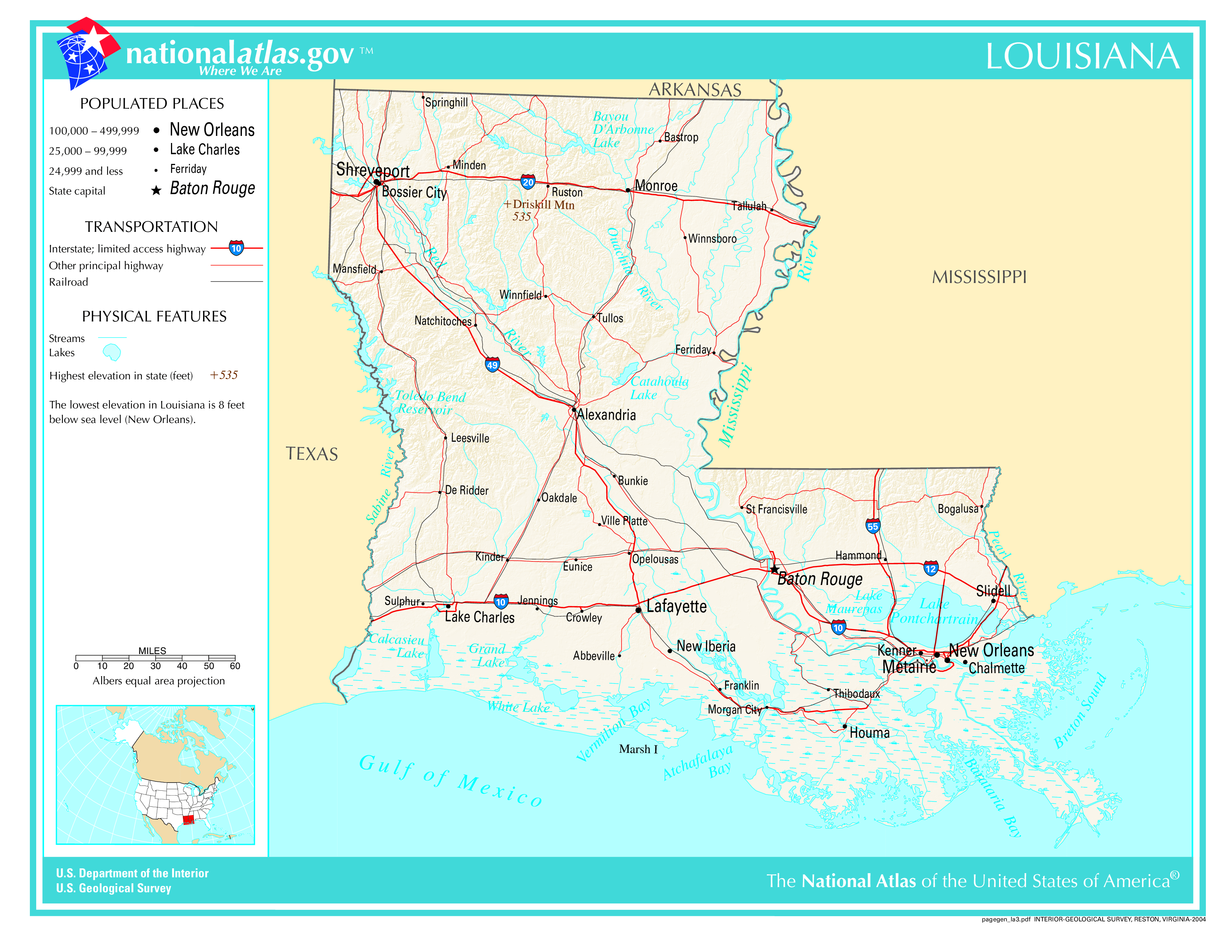 Map Of Louisiana The Government Doesn T Want You To See Brilliant Maps Louisiana 