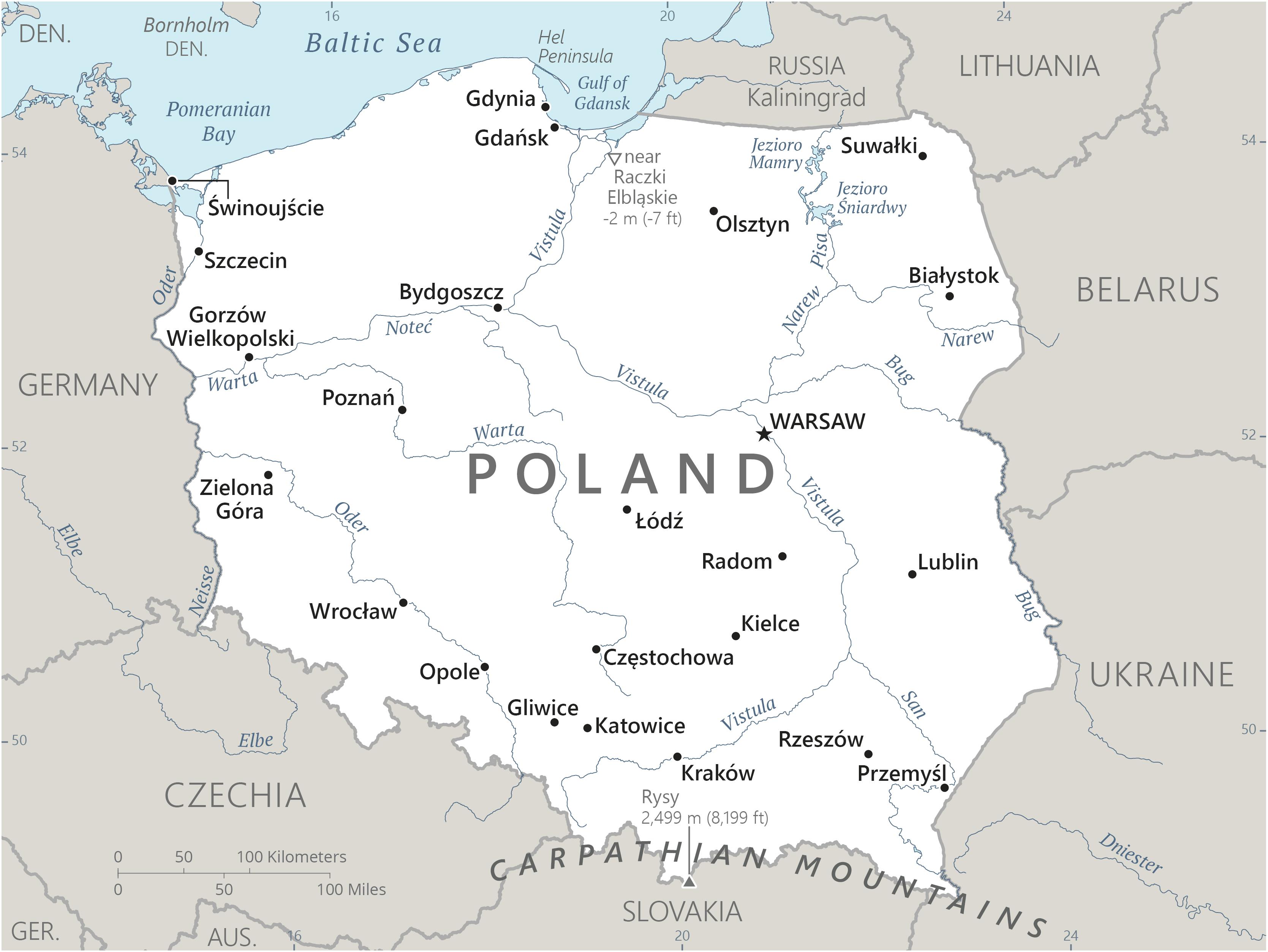 Map Of Poland Created By The CIA Brilliant Maps PL Map 