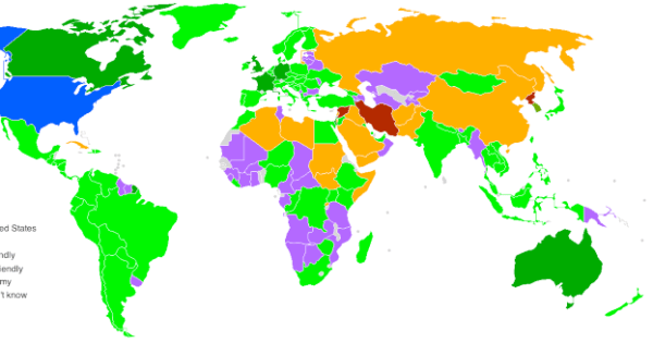 Who Americans Consider Their Allies Friends Enemies Brilliant Maps US Allies Enemies 600x315 Cropped 