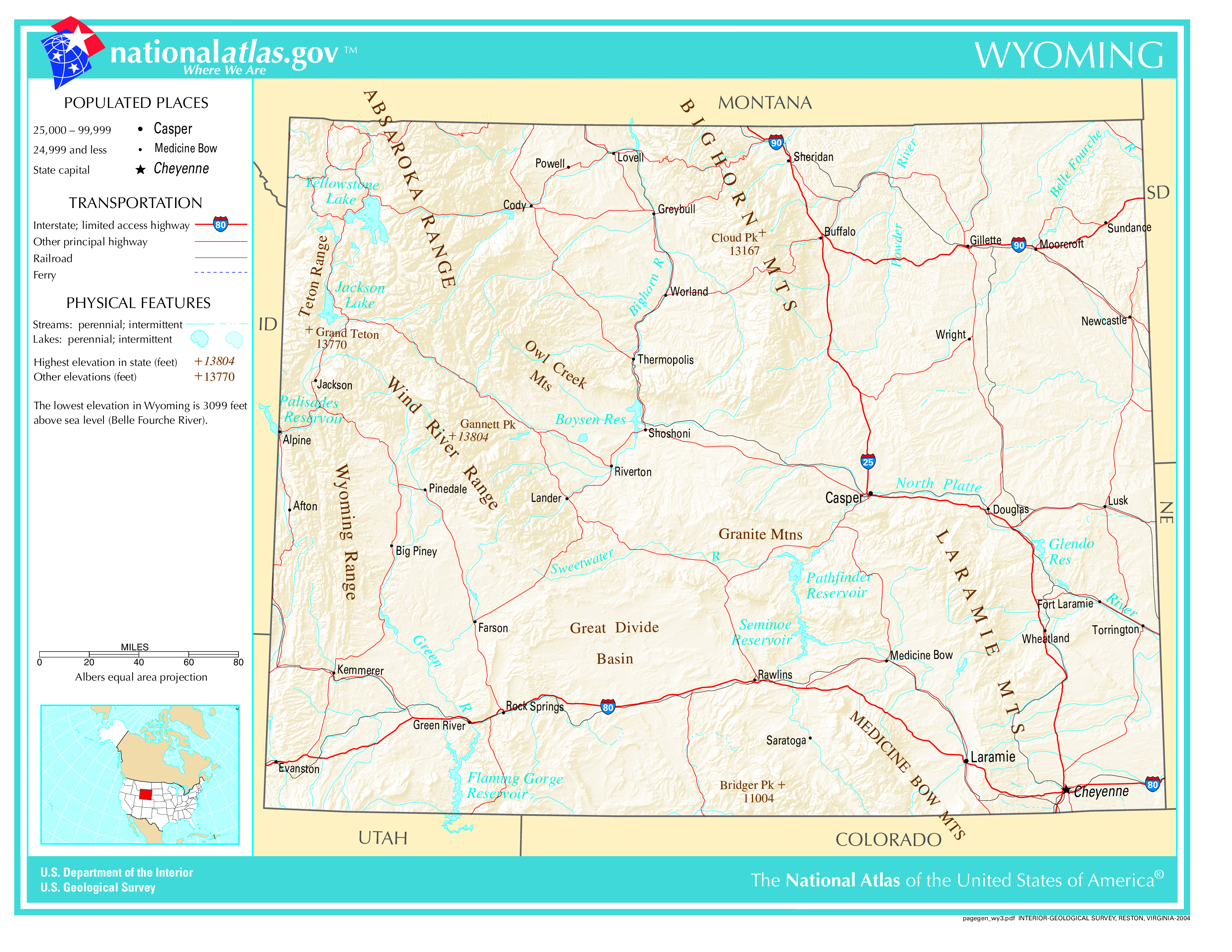 Gov Map Wyoming 