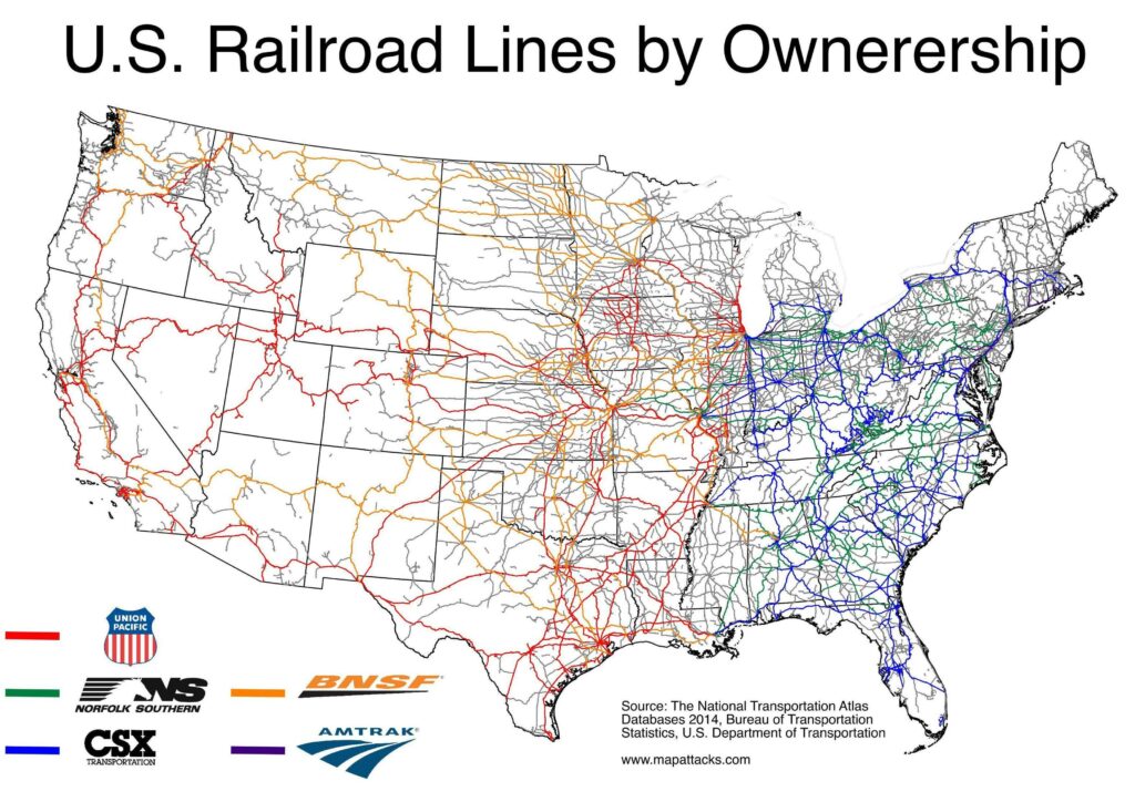 Railroad Tracks Map Railroads Owns Railway Tracks 1024x724 