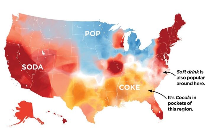 26 Linguistic Maps That Divide Americans Brilliant Maps Pop Soda Coke 
