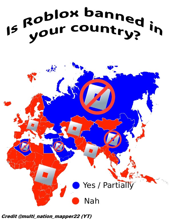 Countries Where Roblox Has Been Banned Brilliant Maps Roblox Banned 