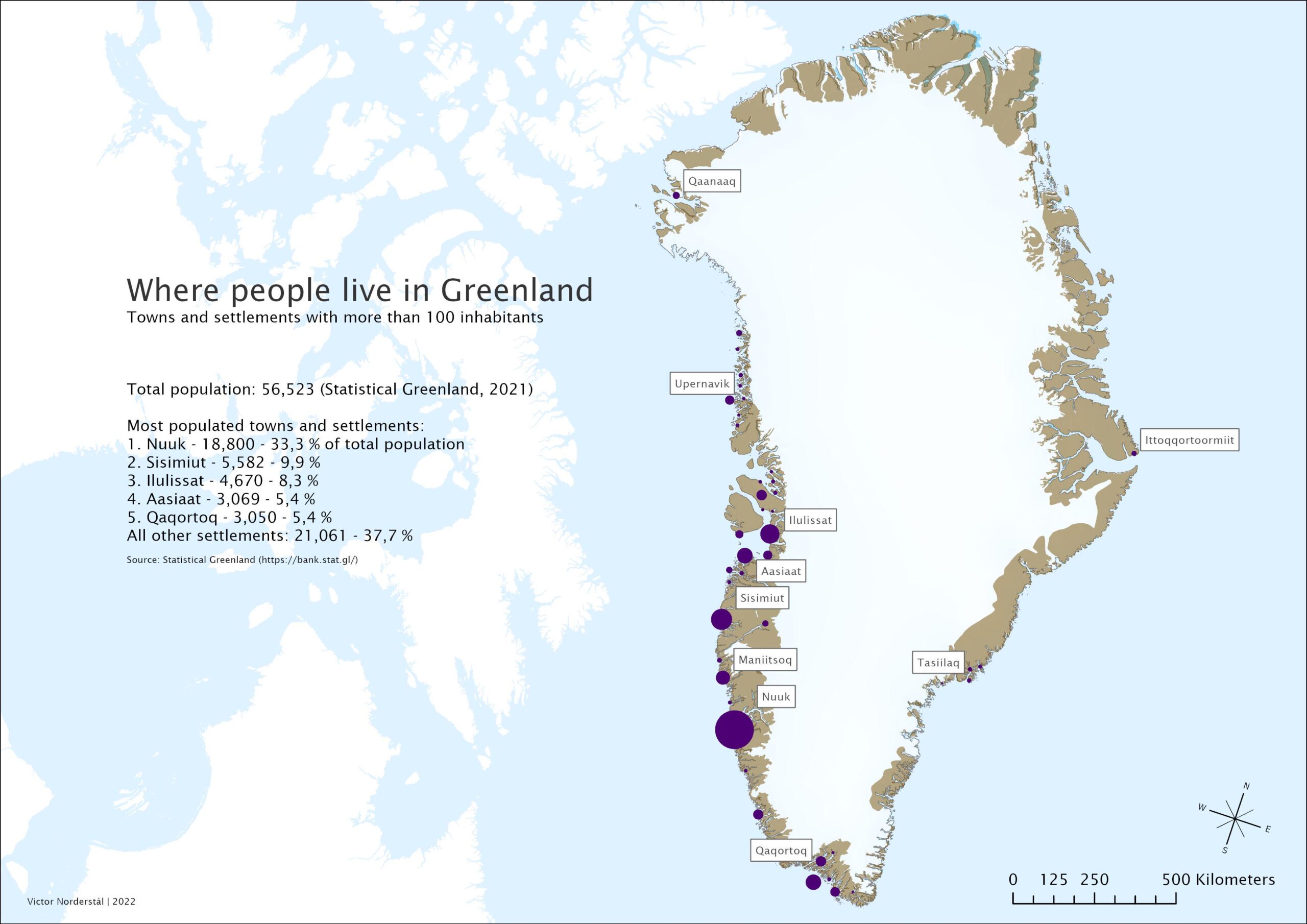 The Evolution Of How Greenland Has Been Depicted On World Maps Over Where People Live Greenland Scaled 