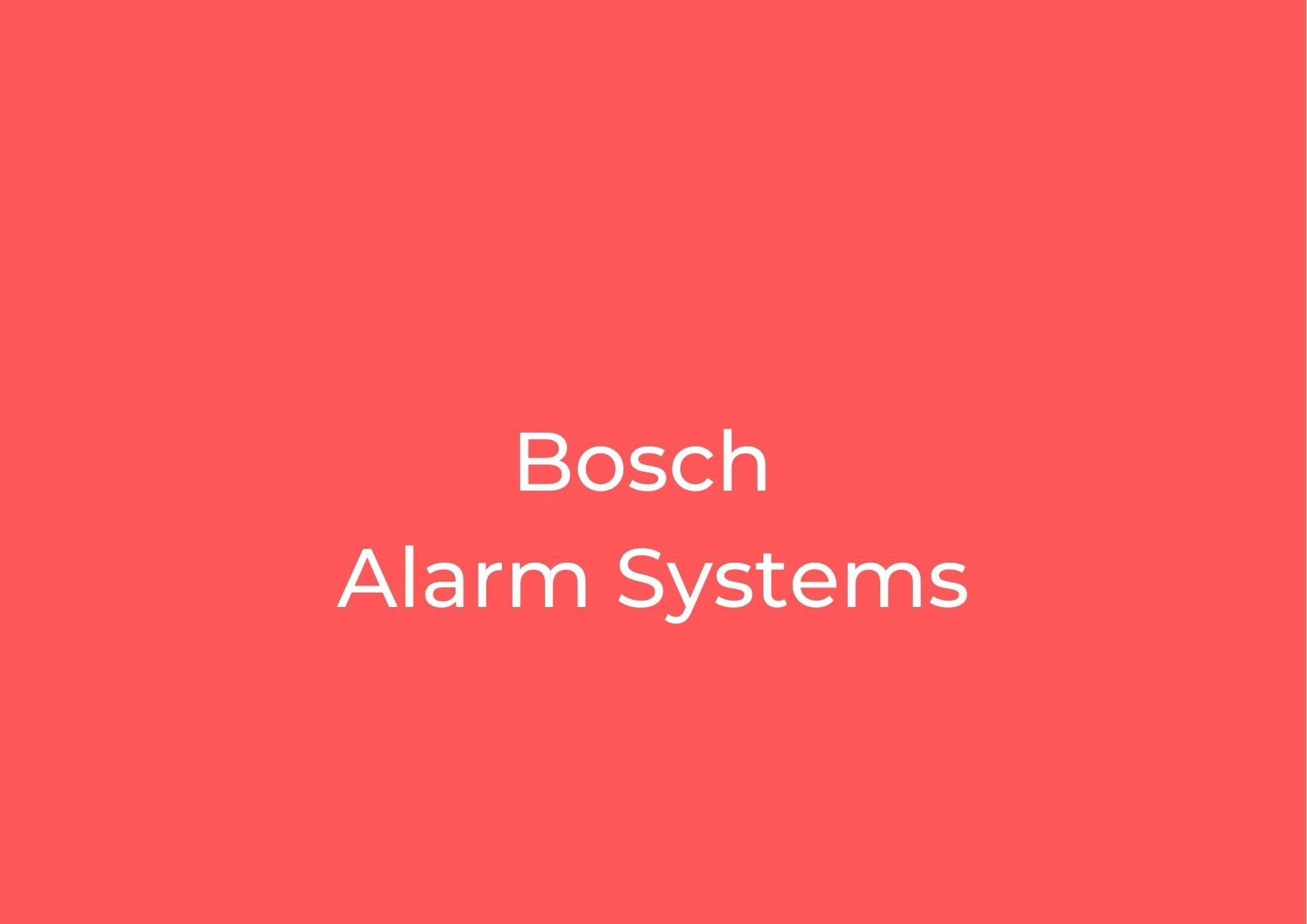 Bosch Alarm Systems Archives Security Installations