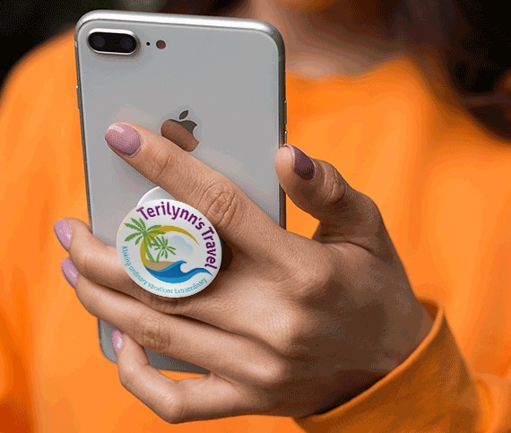 The best popsocket mockup to showcases 2 popsockets, enabling you to share your artwork that can be added via the smart object layers with different color . 20 Branded Swag Items That Won T Get Thrown In The Trash