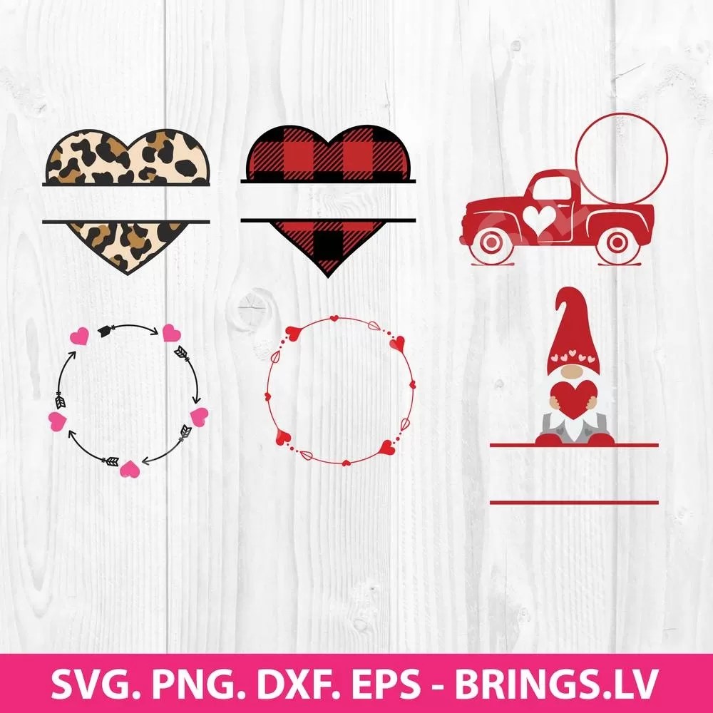 Valentine’s celebrations may look a bit different this year, but that doesn’t mean they have to be any less special! Valentine Monogram Frame Svg Heart Arrow Monogram Svg Love Svg