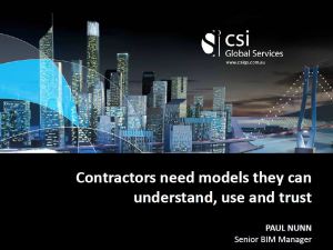 Models for Contractors