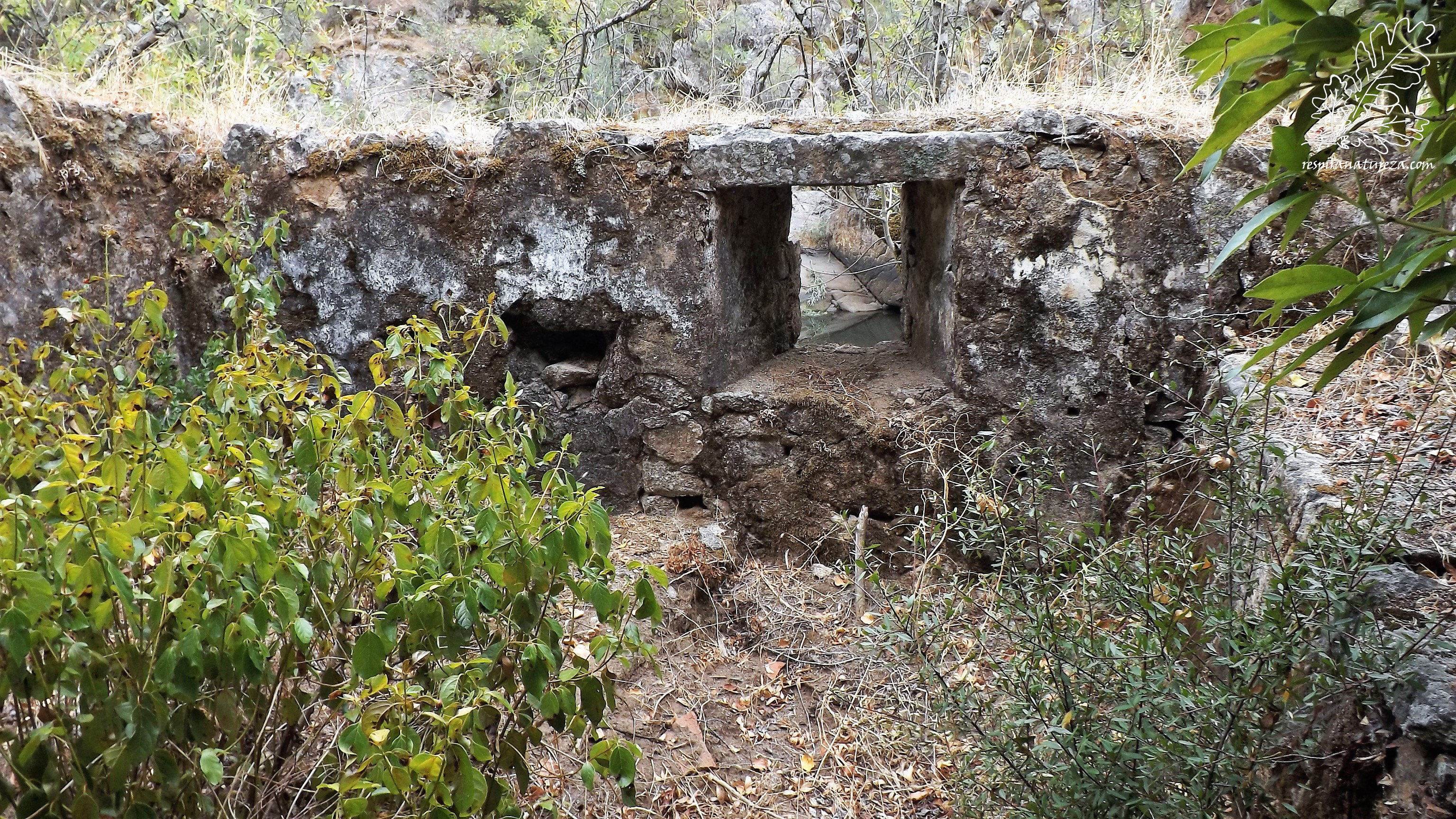 O telhado já não existe, e ali à frente uma janela....