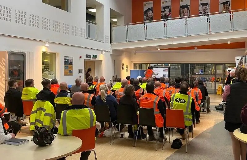 Supply chain partners and attendees gathered at Britcon SHAD safety event group photo