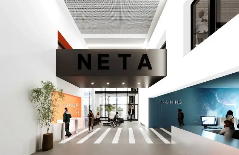 Internal CGI of engineering workshop at NETA Training Facility