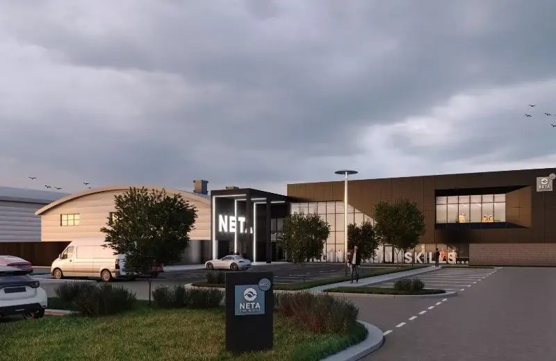 CGI visual of NETA Teaching and Training Facility in Thornaby
