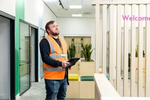 Karl at Kirklees College refurbishment project