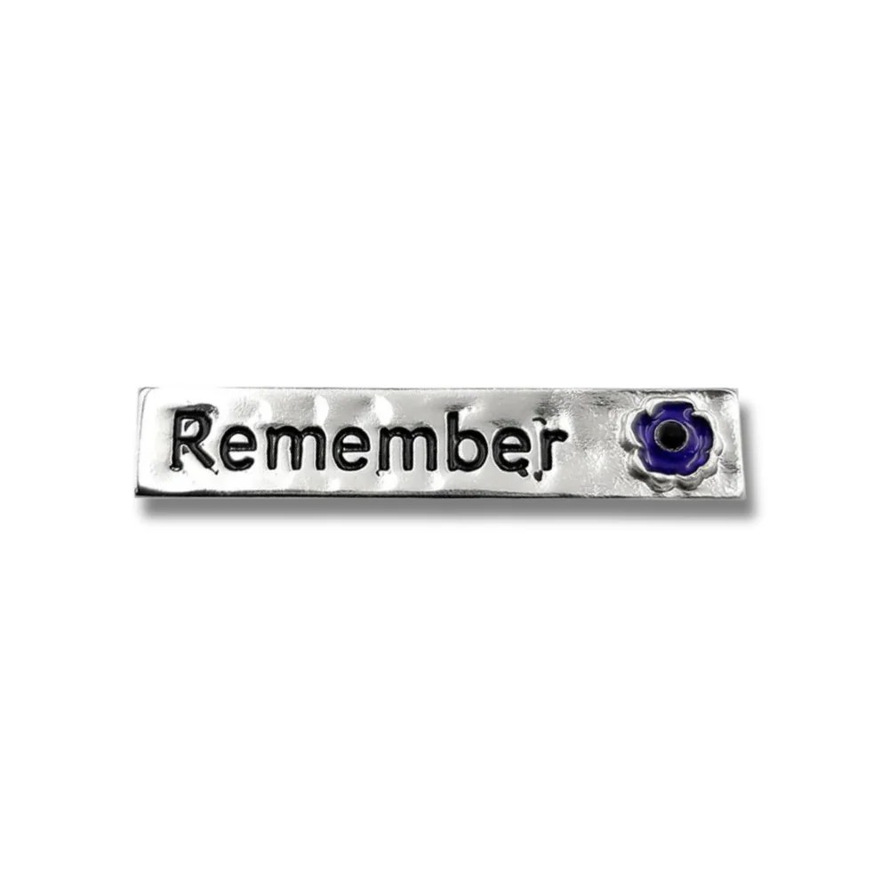 Purple Poppy Remember Pin British Pride