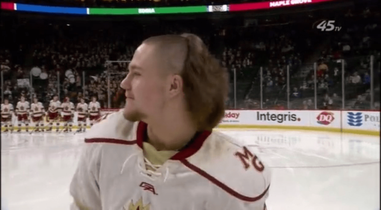 Hockey player hairstyles