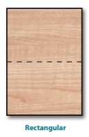 Rectangular dining table top shape