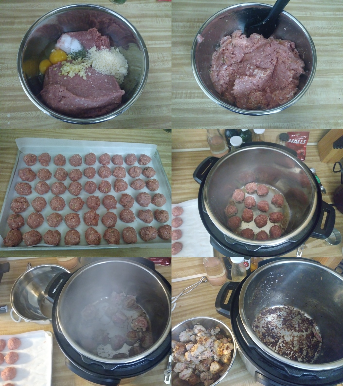 Pressure Cooker Turkey Meatball And Spinach Soup The Broke Baker