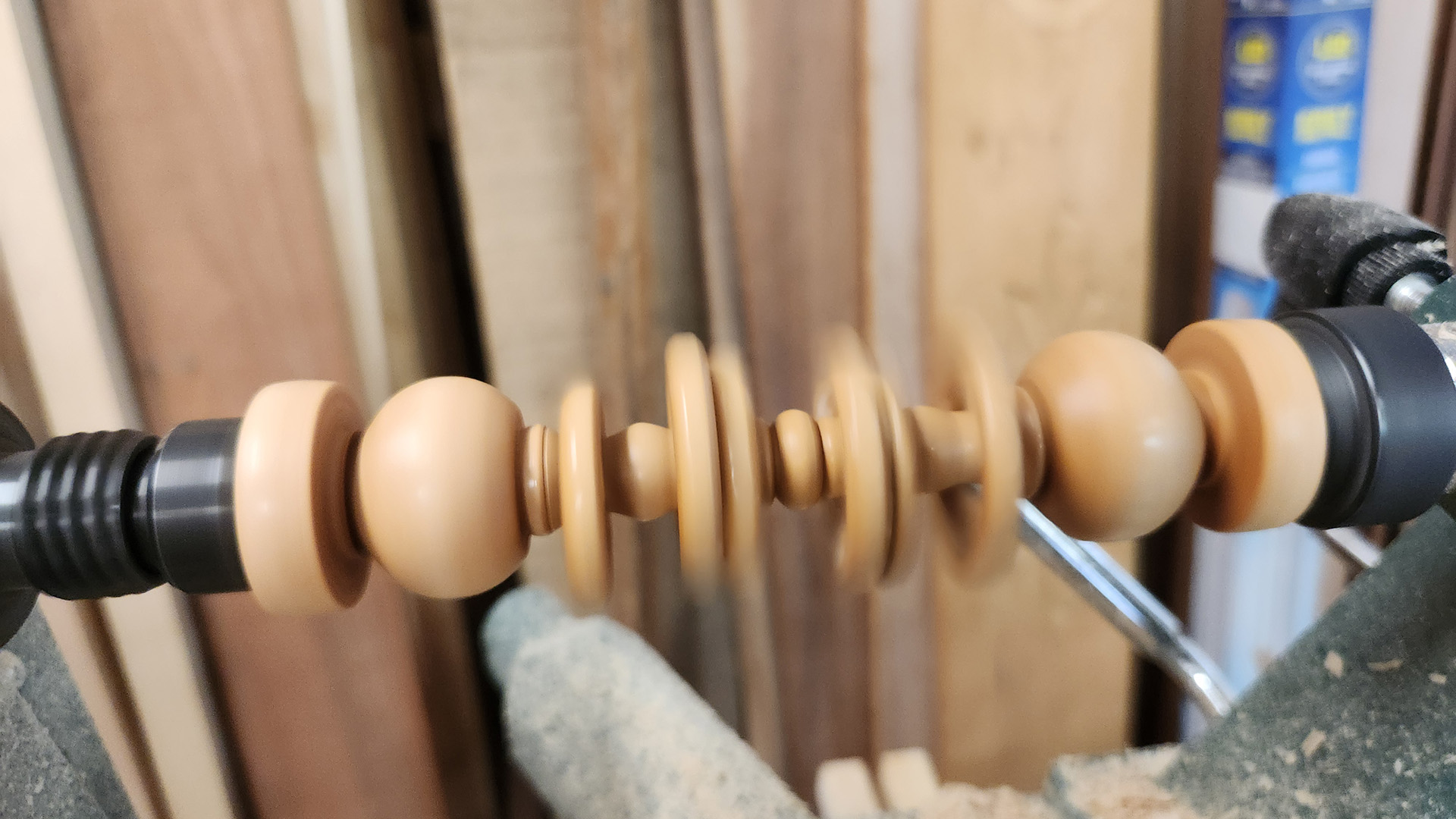Turning of a Baby Rattle.