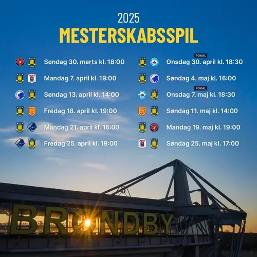 Mesterskabsspillet: Program samt deadlines