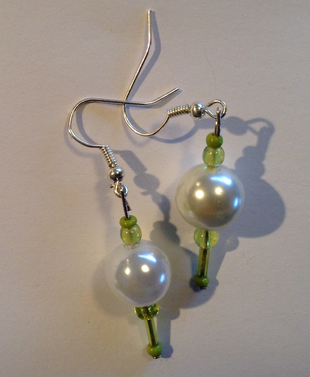 Snowy Green earrings for sale on Felt