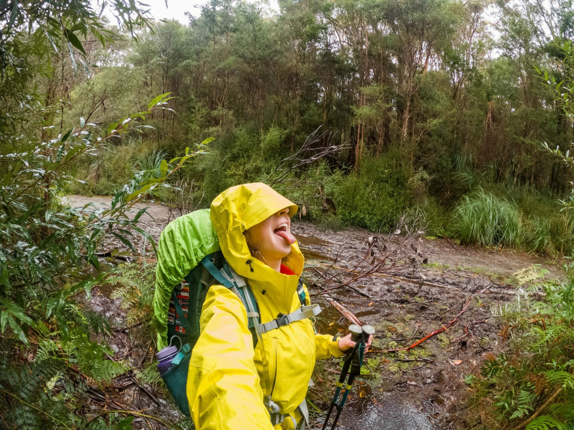 Great Ocean Walk hike Australia solo female hiker rain