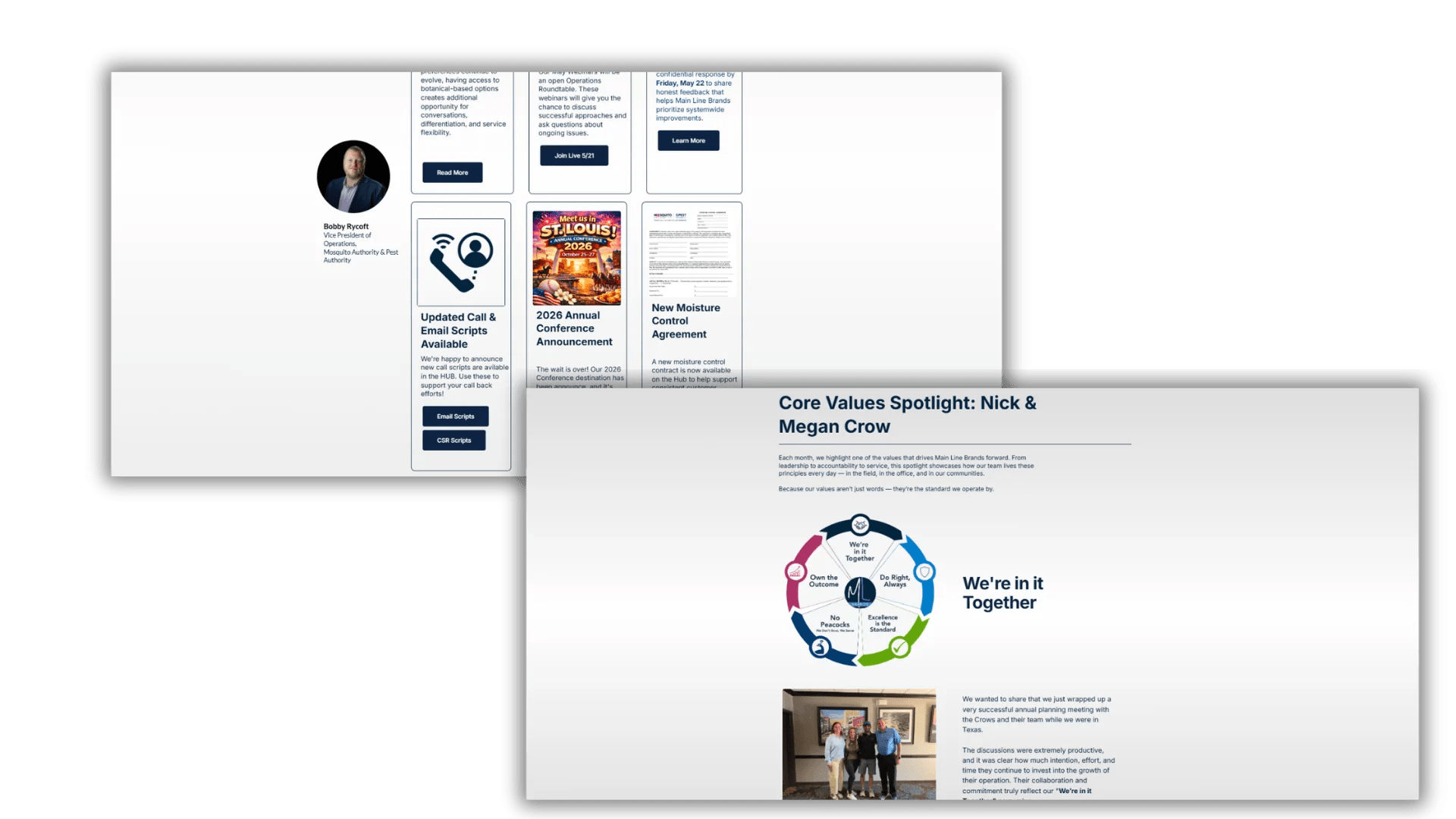 MLB Insider core values and content area